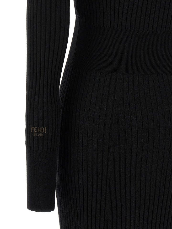 Fendi Essential Dresses - Black | 7beef8885f3b0c440d6b0eb07a8d4d8a2e13c617
