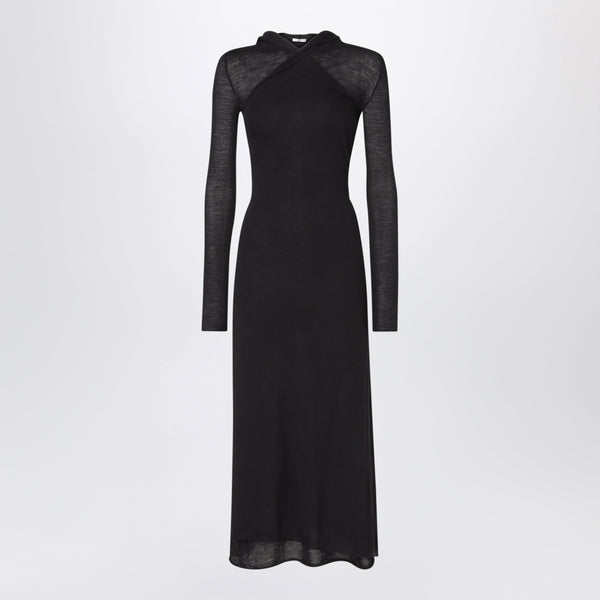 Black Wool-Yarn Dress