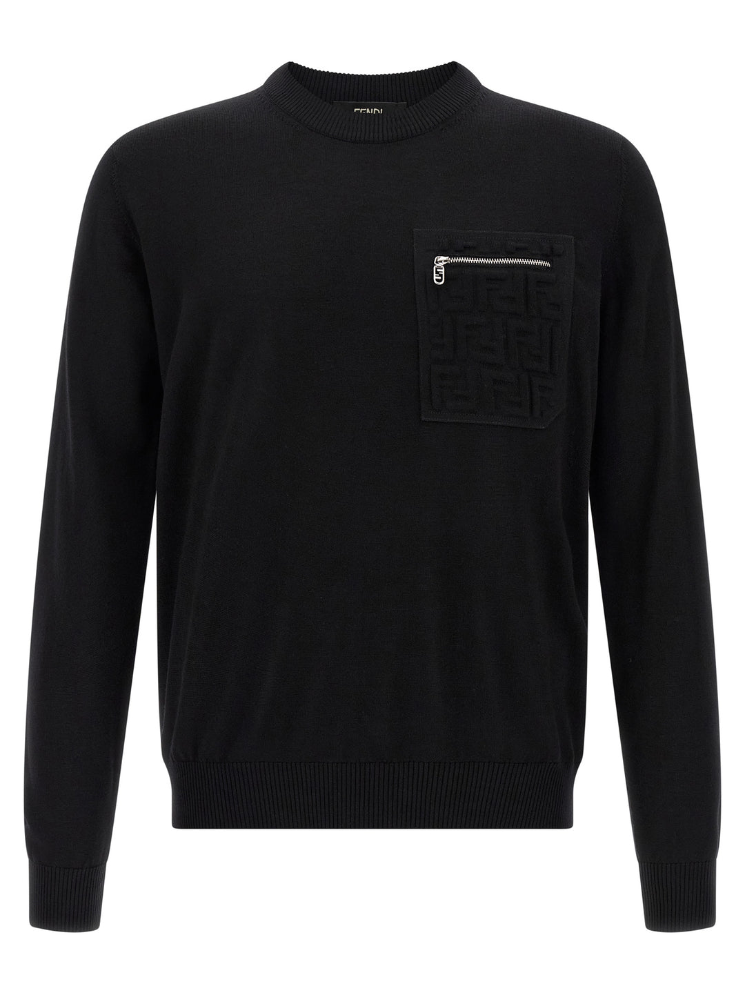 Fendi Ff Pocket Sweater Sweaters and Cardigans - Black | 60e65c4fcbe96b7aa347069e9821e9673a334fe4