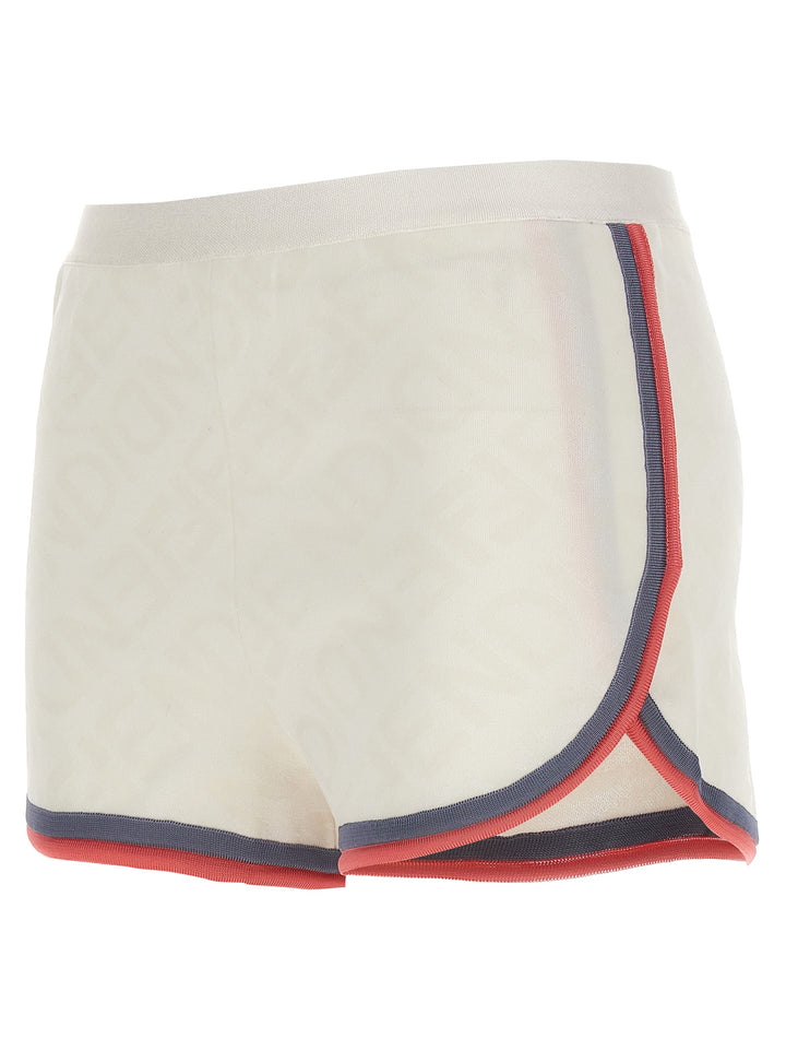 Logo Shorts Bermuda, Short White