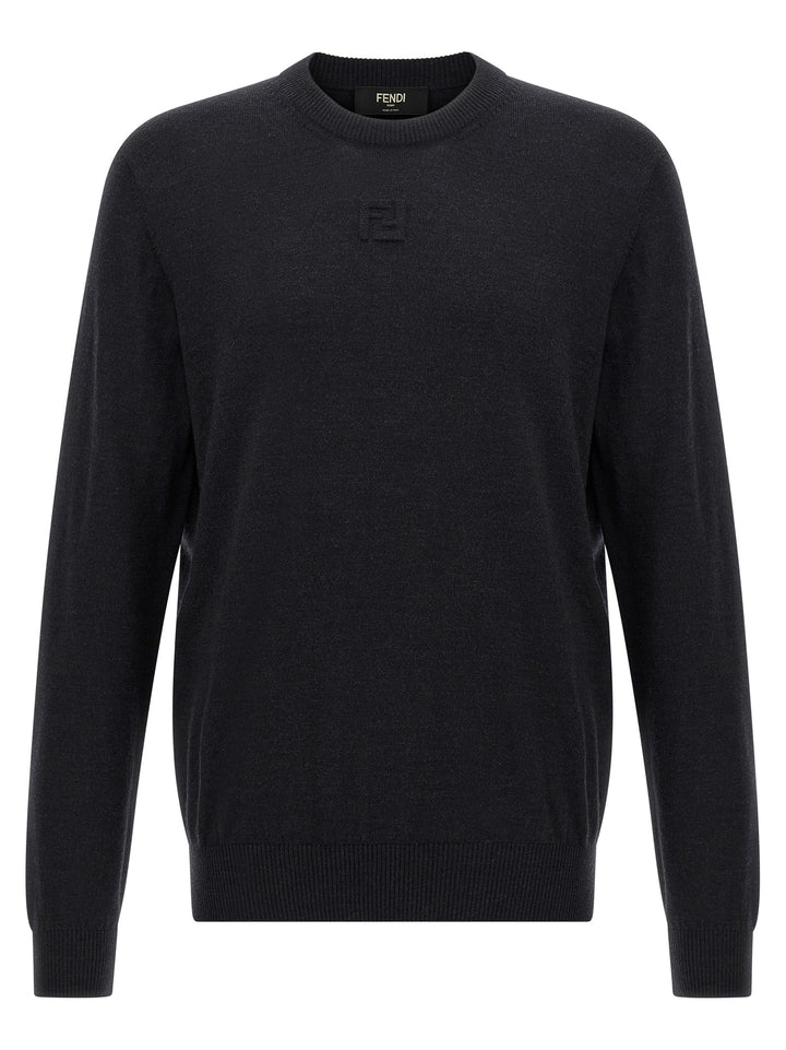 Fendi Wool Sweater Sweaters and Cardigans - Gray | facc95107056dd0152da03a671fce4bf8e3b49a8