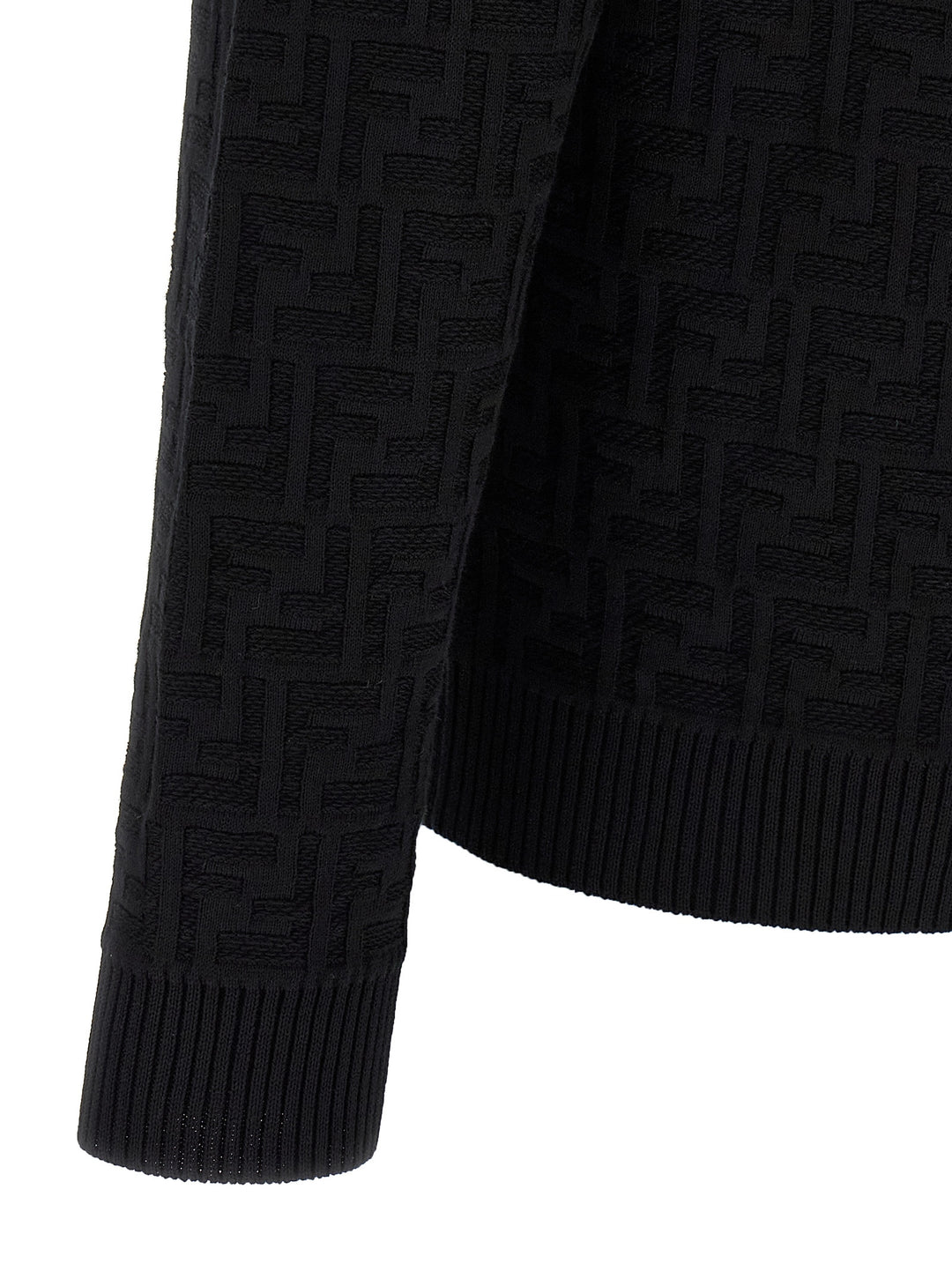 Fendi Ff Jacquard Sweater Sweaters and Cardigans - Black | 7da7927e28103845ac58b72add6c7546fc220e49