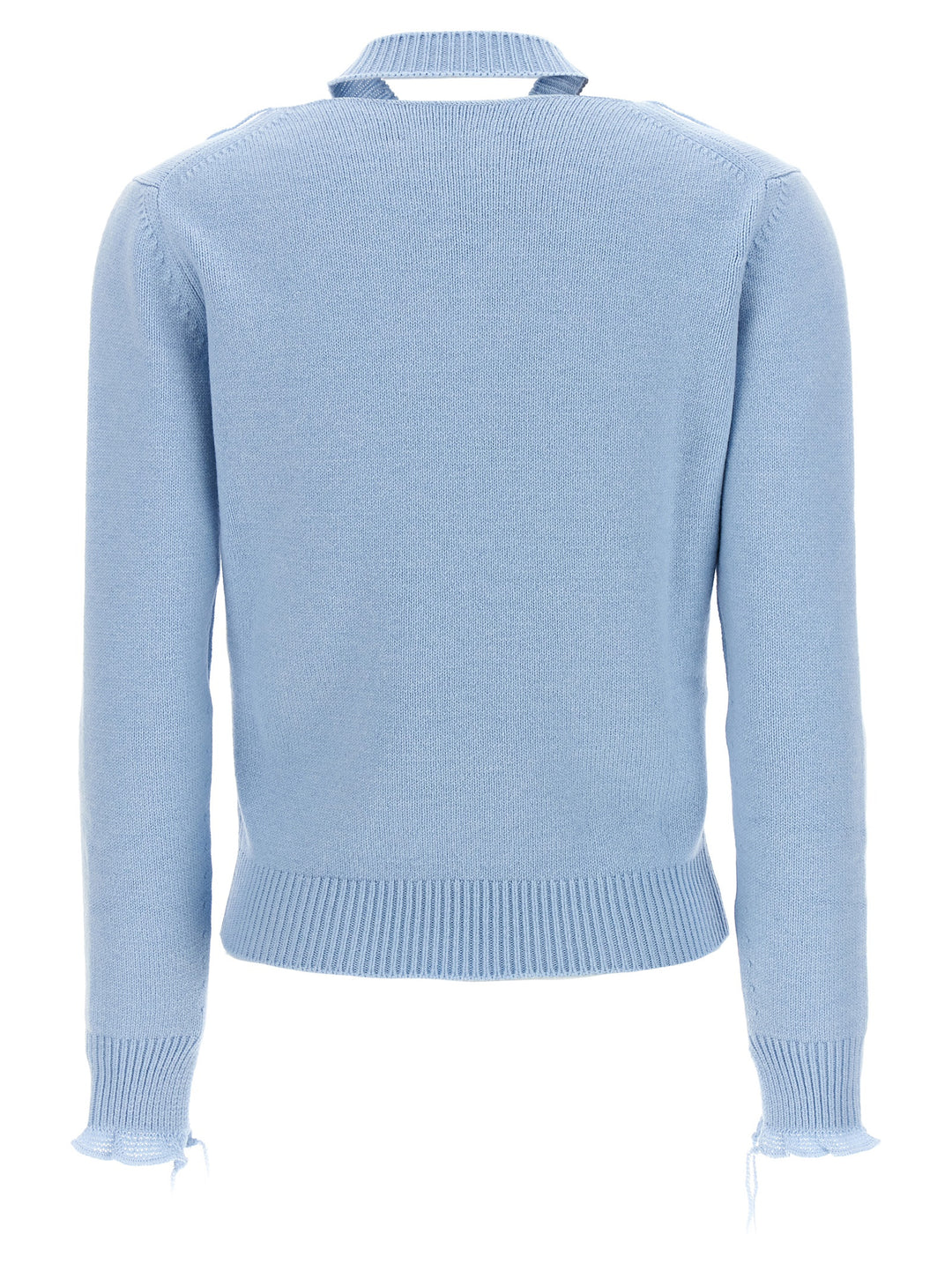 Cut-Out Sweater Sweater, Cardigans Light Blue