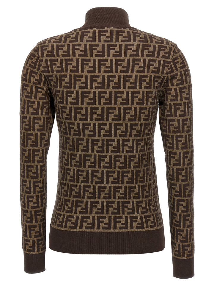 Ff Sweater, Cardigans Brown