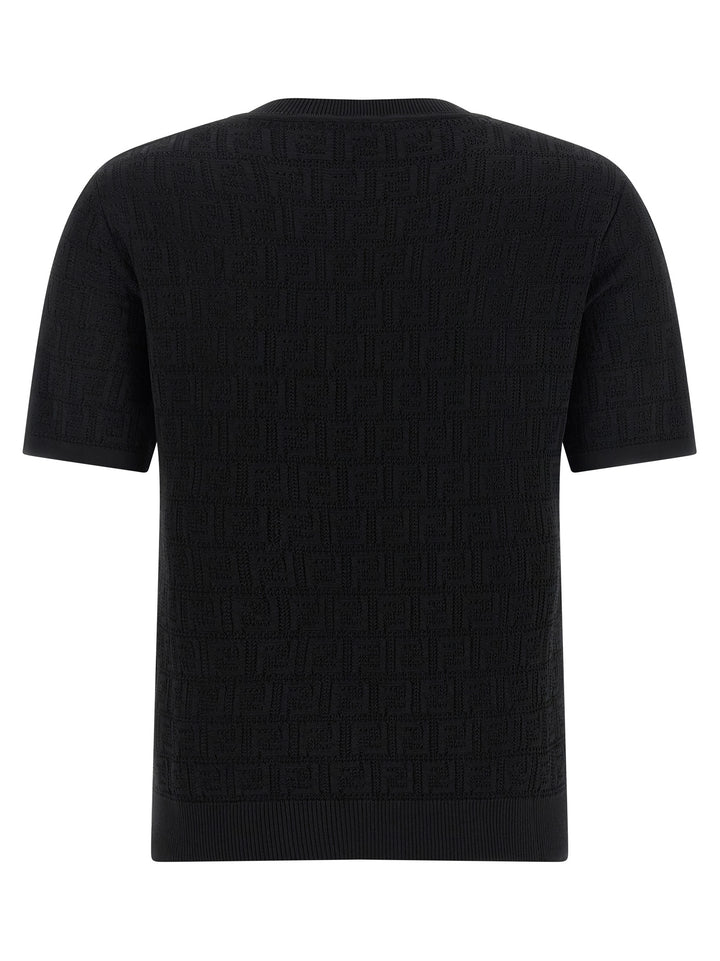 Fendi Ff Intarsia Sweater Sweaters and Cardigans - Black | fc8f68d47dcd16b8125b8df9ecb3bc9d6c6c4c33