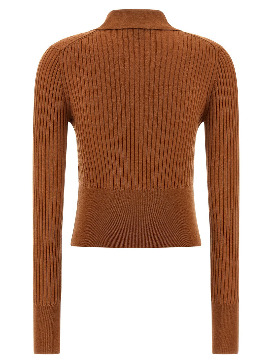 Fendi Ribbed Sweater Sweaters and Cardigans - Brown | defe4fafea63b3ee47850e883f9724a703a2a463