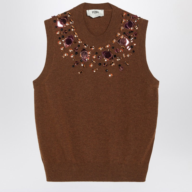 Fendi Vests - Brown | 743f4715e5e254a817ad66a9b52975ad79a18122