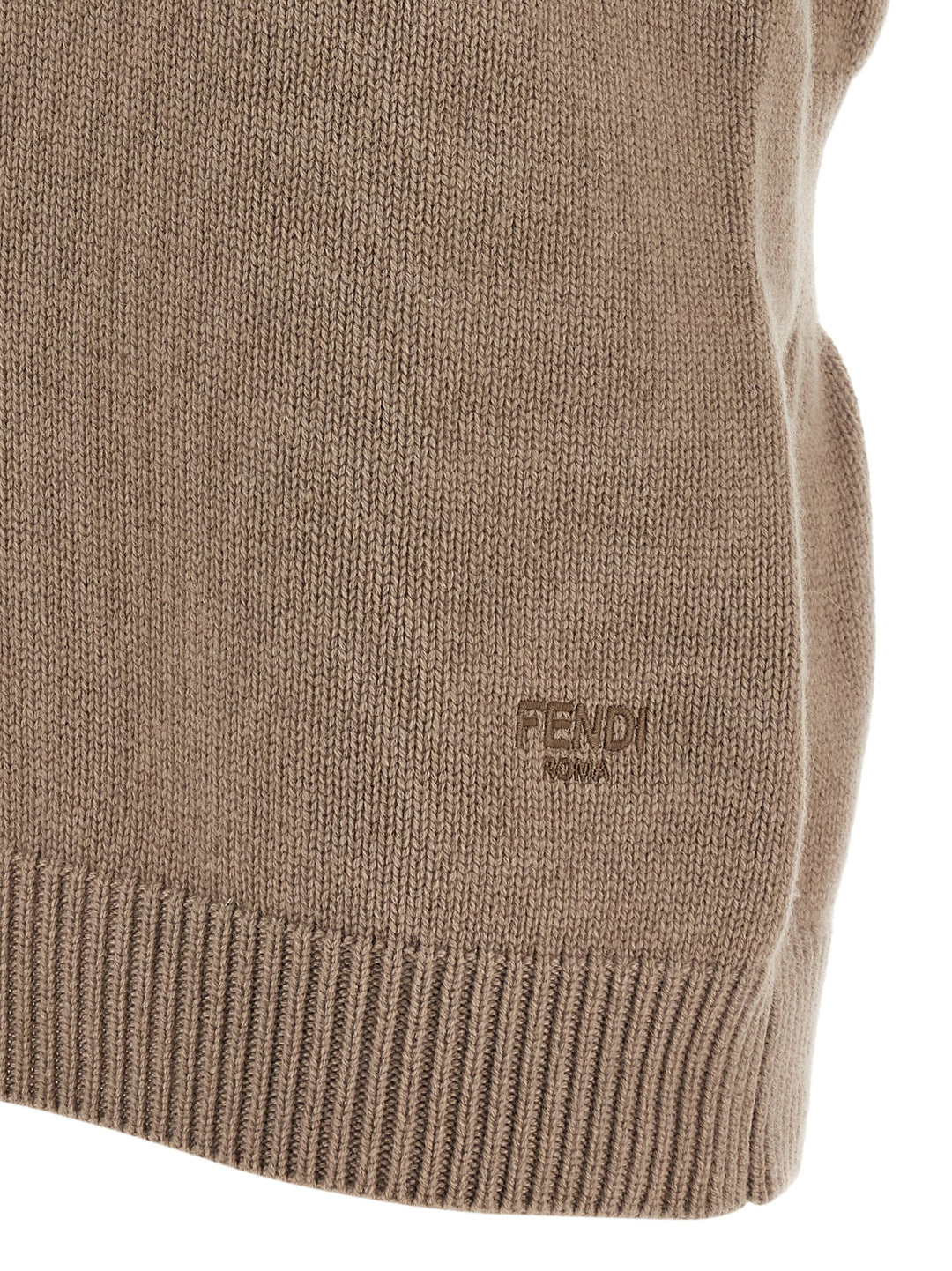 Fendi Cashmere Vest Gilet - Beige | 7d2f829f06bde2e2baa06008c91c7c64dcd8d407