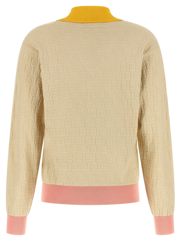 Fendi Ff Jacquard Sweater Sweaters and Cardigans - Beige | f0c5dbfdee6cadc51f3d7433138e1783cdc72c05
