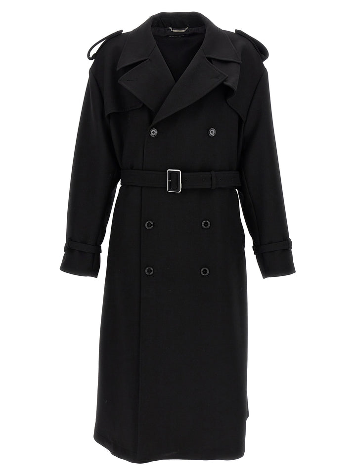 Double-Breasted Trench Coat Coats, Trench Coats Black