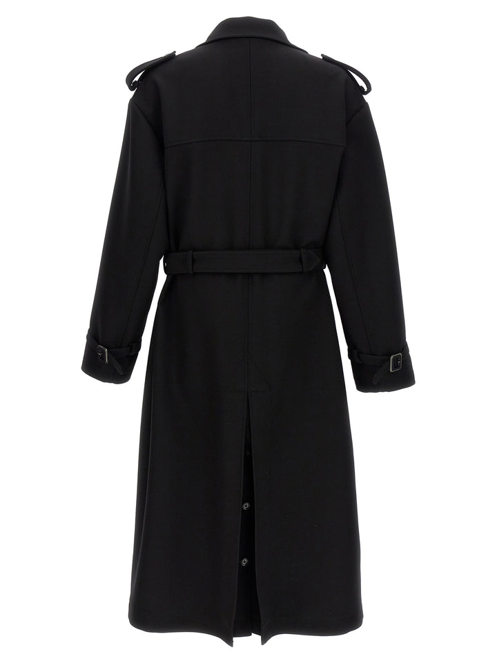 Double-Breasted Trench Coat Coats, Trench Coats Black