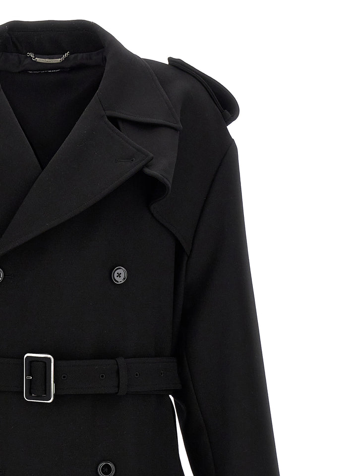 Double-Breasted Trench Coat Coats, Trench Coats Black