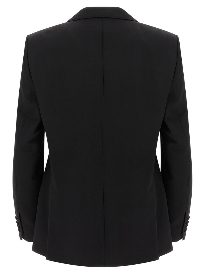 Dolce & Gabbana Tailored Double-Breasted Blazer - Black | 65de244f2ca6bc49868d25ed4971afcc528997ad