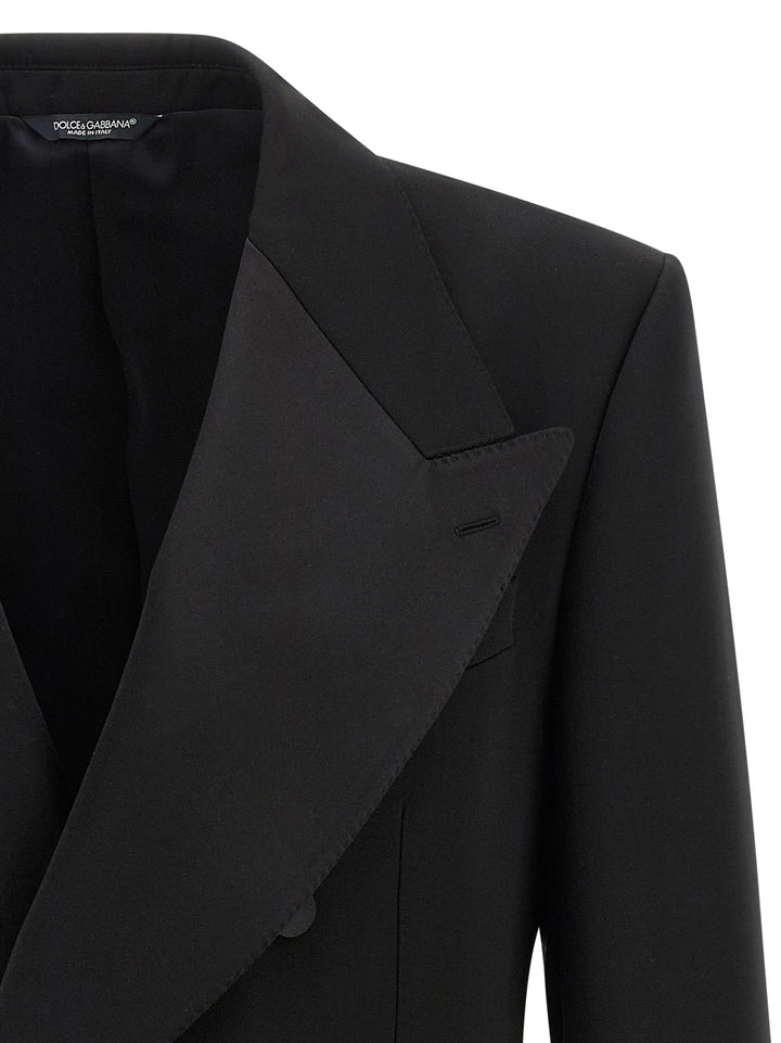 Dolce & Gabbana Tailored Double-Breasted Blazer - Black | 6ae35575d98167347941d60905100cc3b2b2b382