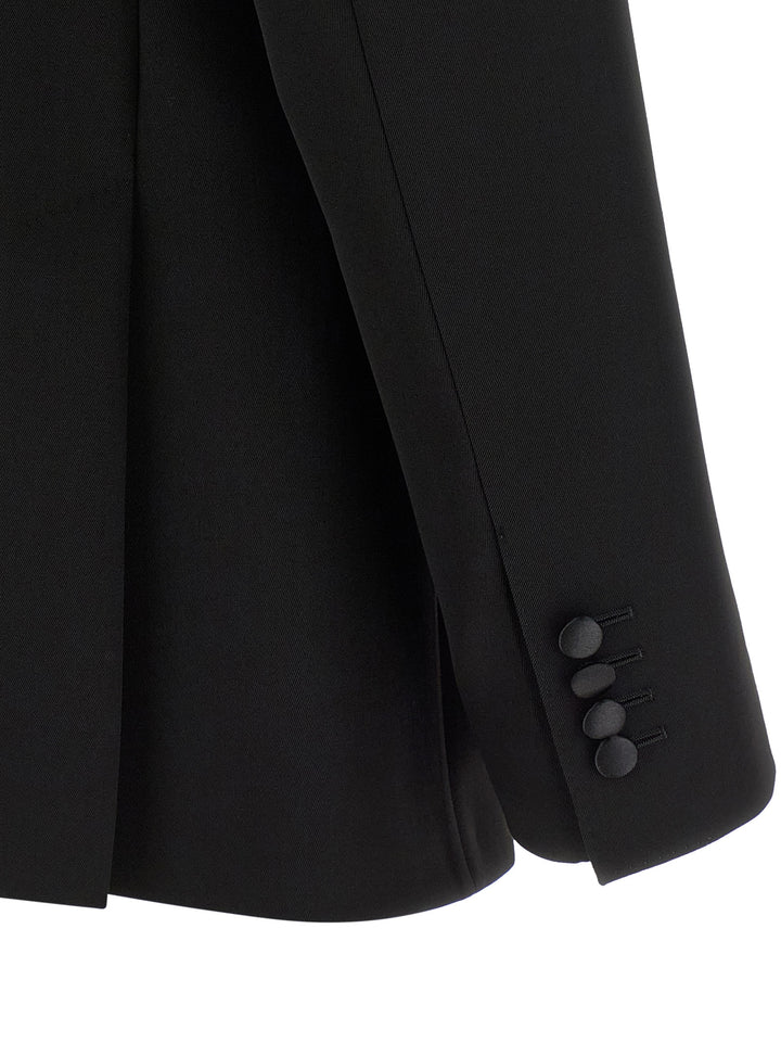 Dolce & Gabbana Tailored Double-Breasted Blazer - Black | e2d757e110118ee81d0d4d7e20533eace9cc5dd1