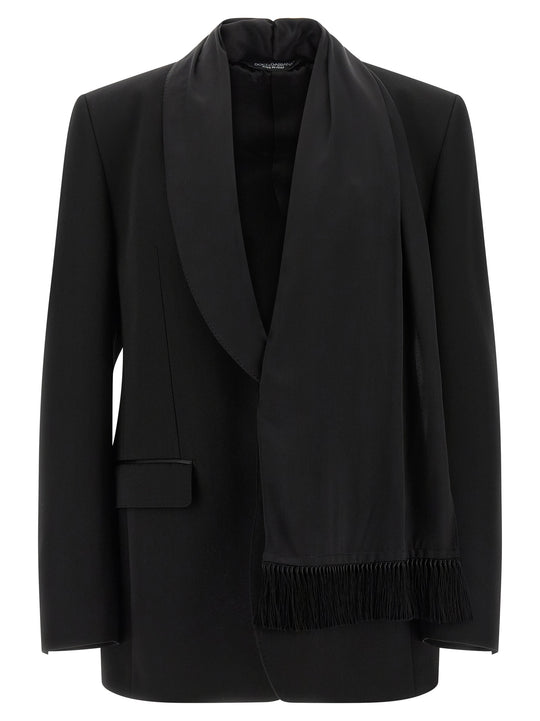 Shawl Neck Blazer Black