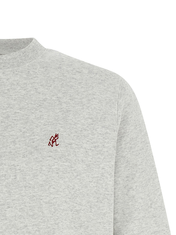 Gramicci One Point Crew Sweatshirt - Gray | 060ca66aee0c87da96ccf32cc66d5c6120d56c4f