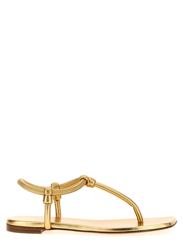 Juno Thong Sandals Gold