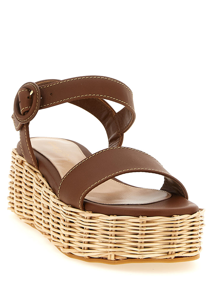 Gianvito Rossi Cestino Wedges - Brown | 4bdb42fb057eeebd7986f205ea340e511e8825af