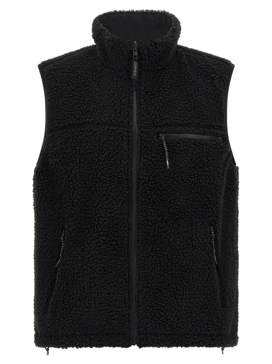 Reversible Sherpa Gilet Black