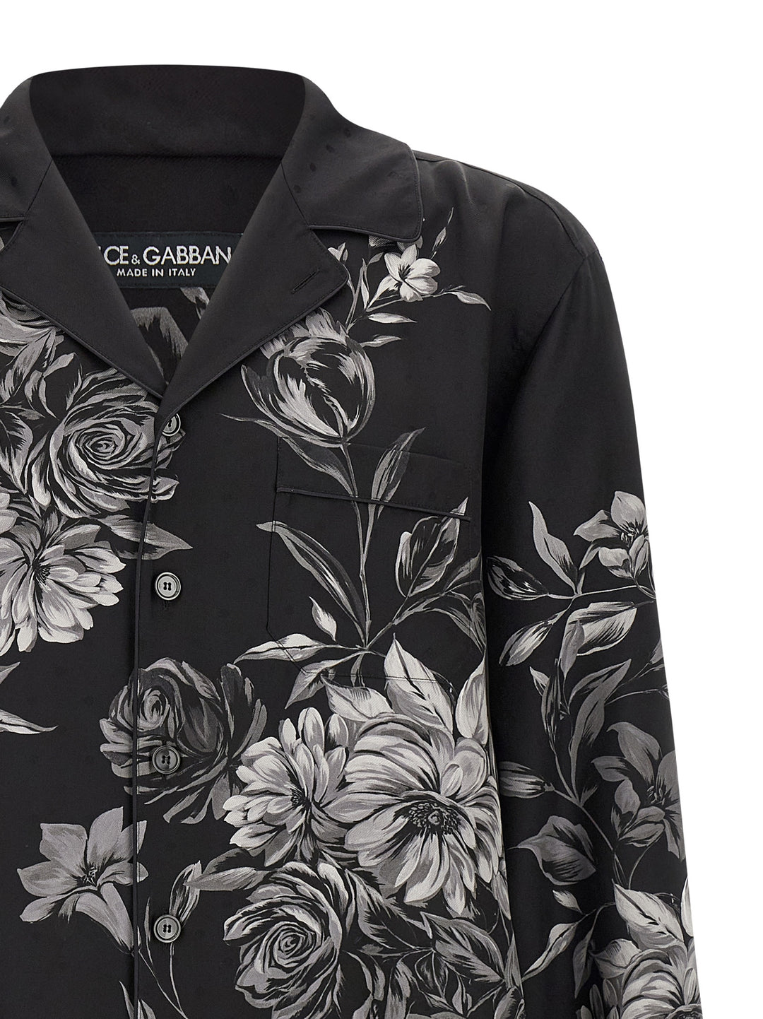 Dolce & Gabbana Bouquet Fiori Shirt and Blouse - Black | 7b99d4bd0fa369d047ab94a1e9b8b694c053b62a