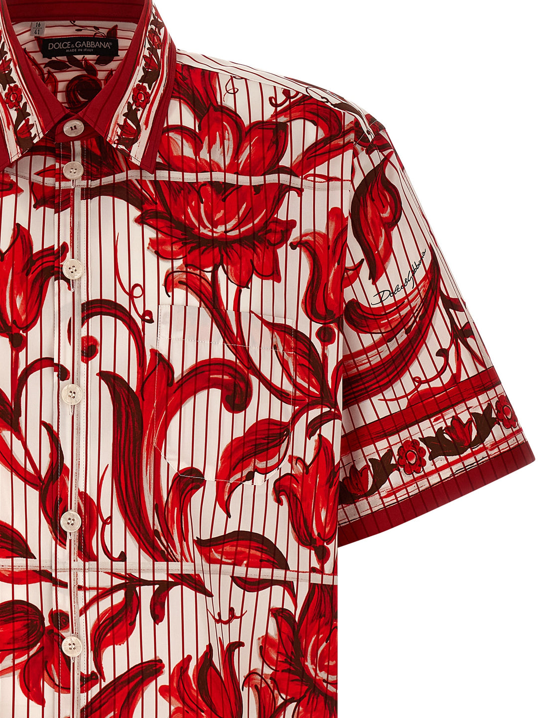 Dolce & Gabbana Maiolica Shirt and Blouse - Red | 408af81ee549693d44ffa22ecb321c2289364bdc