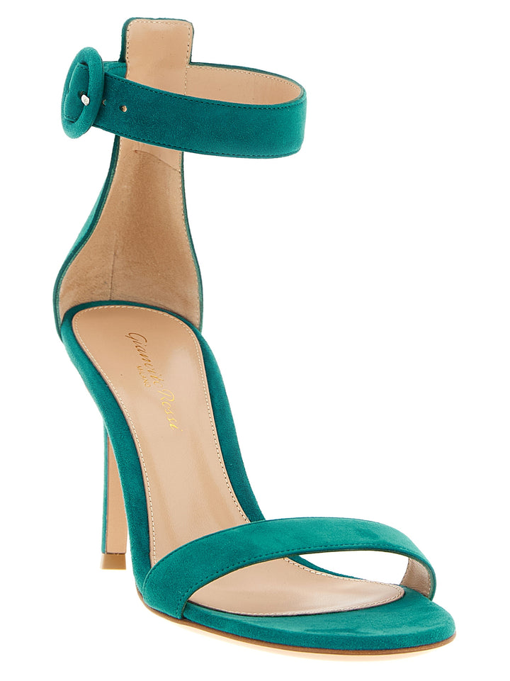 Gianvito Rossi Portofino Sandals - Green | 9b1e0e79312776486686cf21a12c988023bfa94a