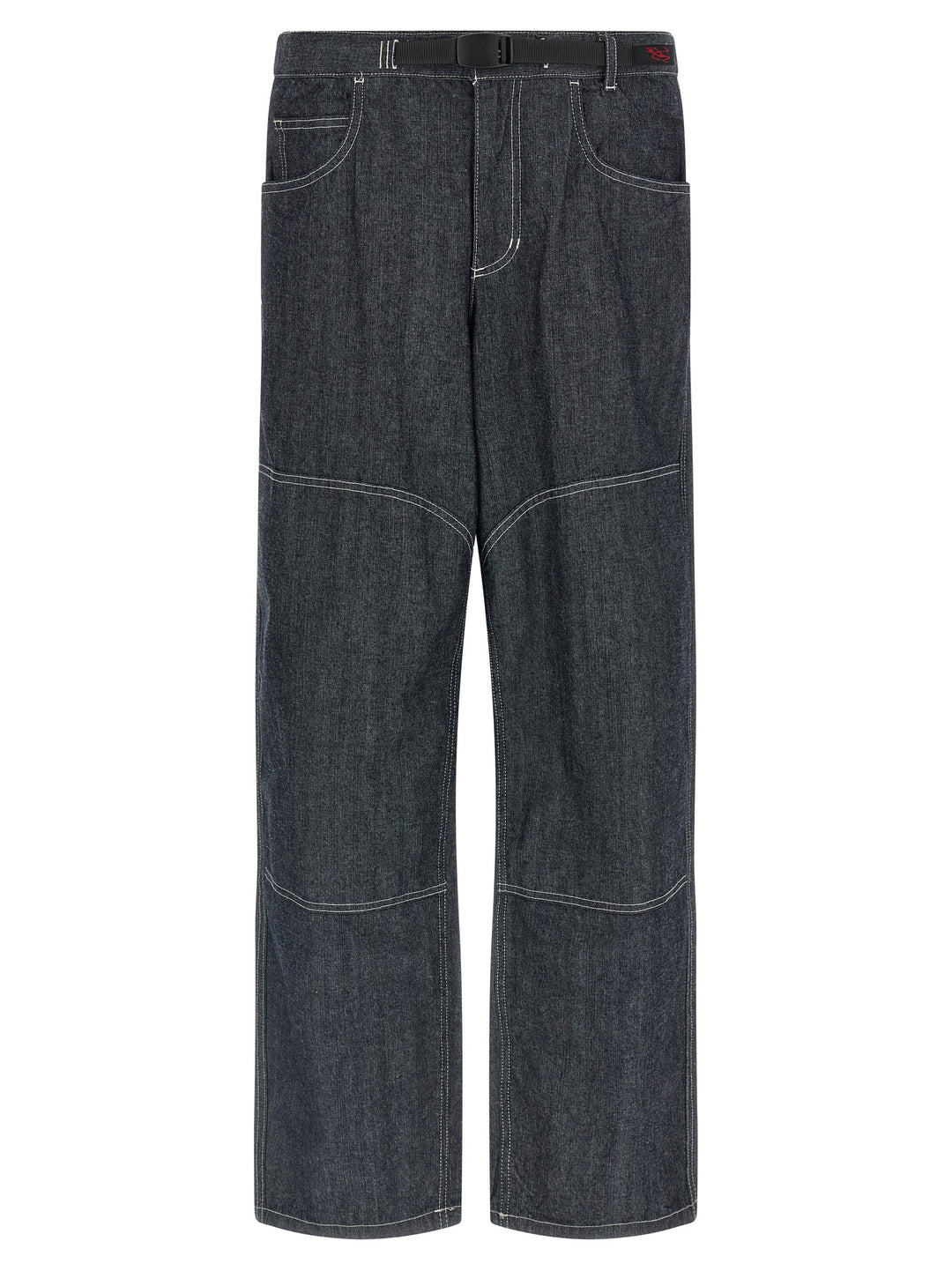 Gramicci Japanese Chambray Double Knee Jeans - Blue | db01567750de13629ba3ddb8cc96b66a82c15cb3