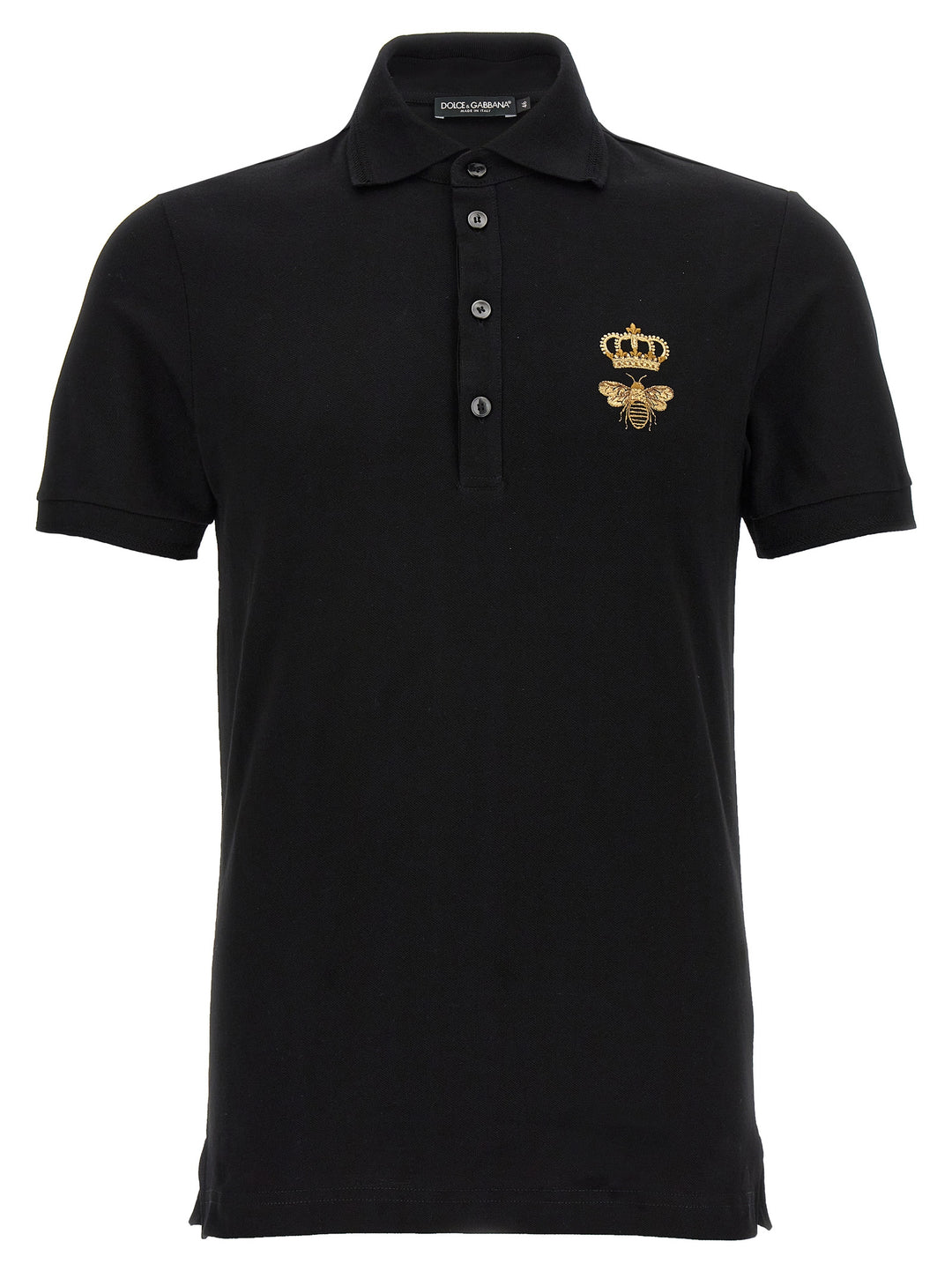 Embroidery Piquet Polo Black