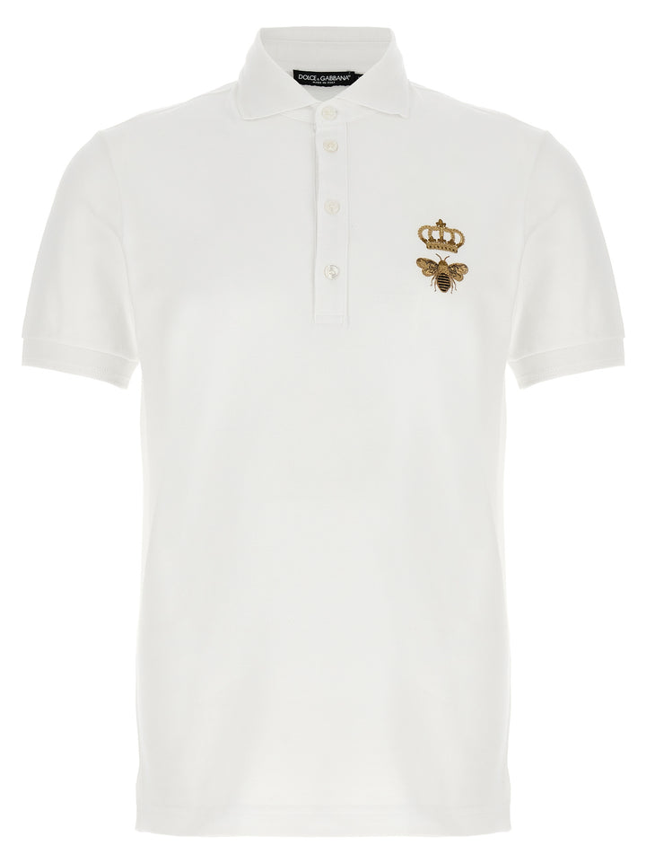 Logo Embroidery  Shirt Polo White