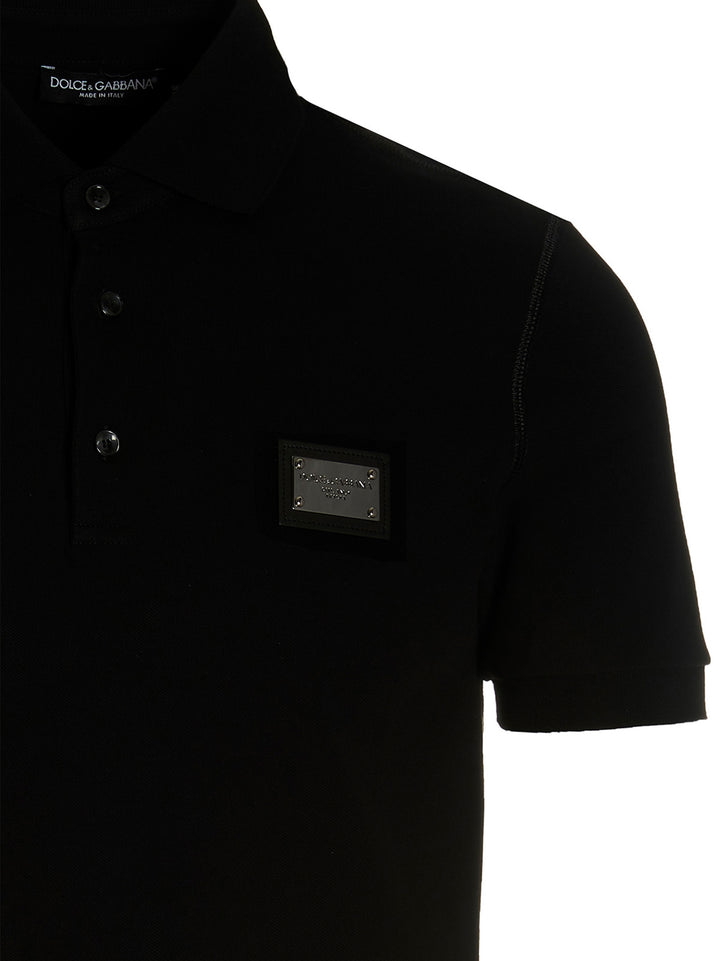Dolce & Gabbana Dg Essential Polo - Black | e906694e63fa03a98823380c518a0919b2658754
