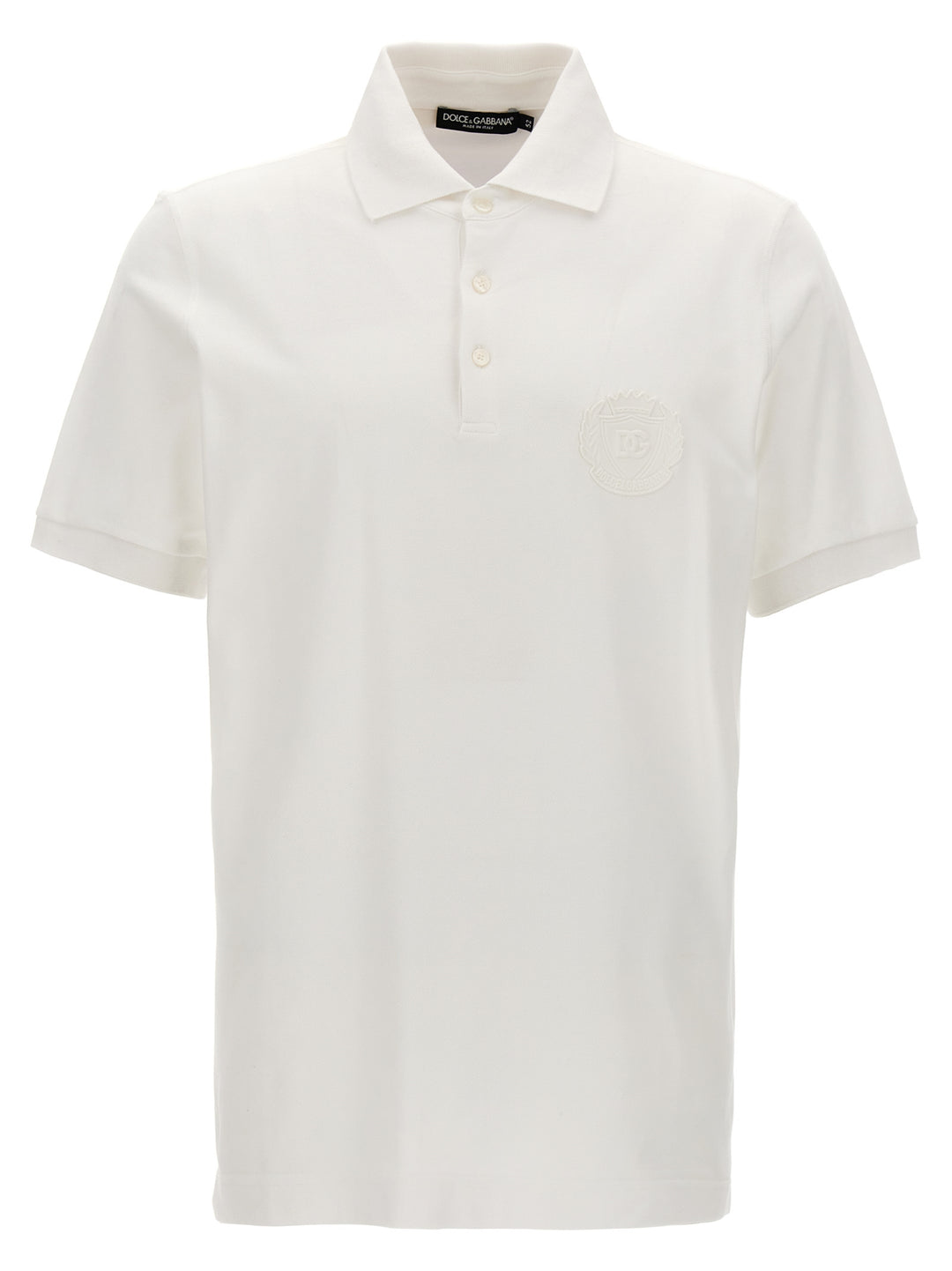 Logo Patch  Shirt Polo White