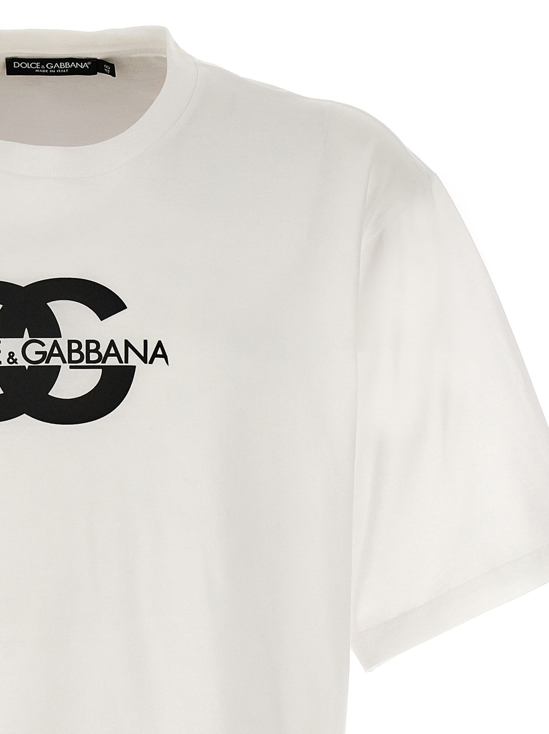 Dolce & Gabbana Logo T-shirt - White/Black | 859a1fa6c5f1619feee29d483be5aa46457712f7