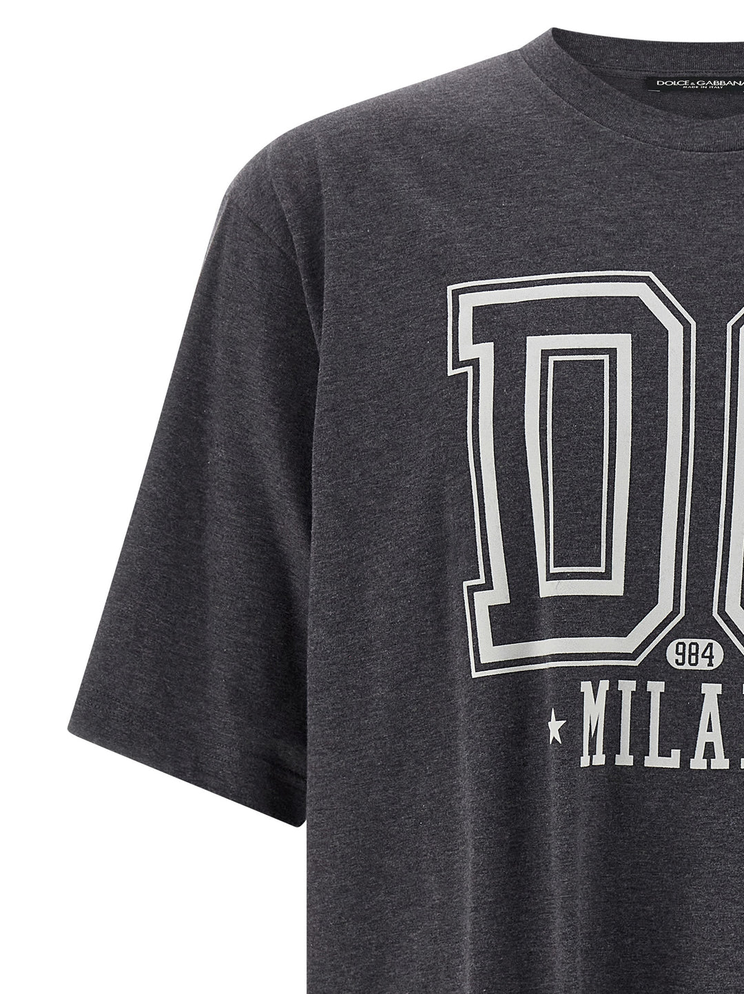 Dolce & Gabbana Flocked Print T-shirt - Gray | 0e5ab5500bdbbf0ff639c5189b705fa4e3a34692