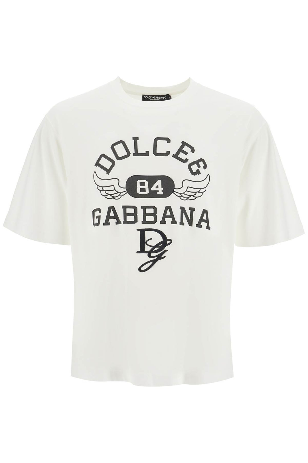 T Shirt Stampata Con Ricamo Dg