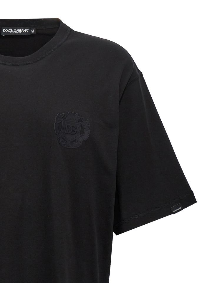 Logo Embroidery T-Shirt Black