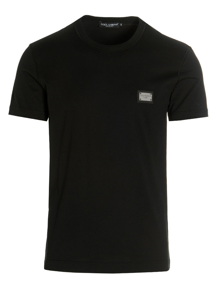 Dolce & Gabbana Dg Essential T-shirt - Black | 7d00b9da9a2aa7c75c551a0e020629d07c0433b2