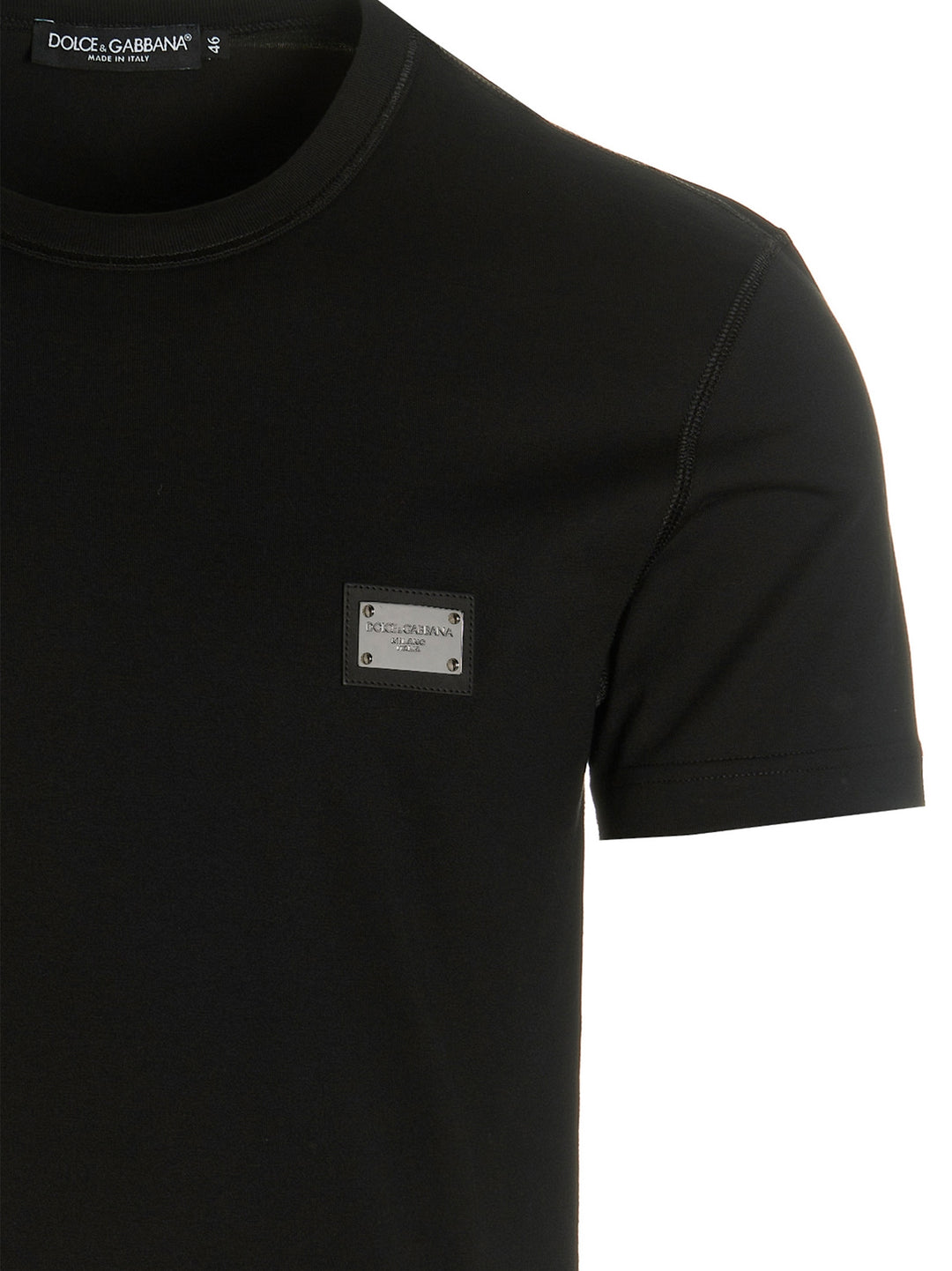 Dolce & Gabbana Dg Essential T-shirt - Black | 18c5d860090f543af5bc5c8392a354ea9b2b37ad