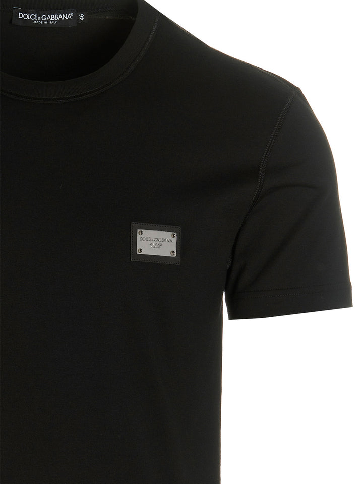 Dolce & Gabbana Dg Essential T-shirt - Black | 18c5d860090f543af5bc5c8392a354ea9b2b37ad