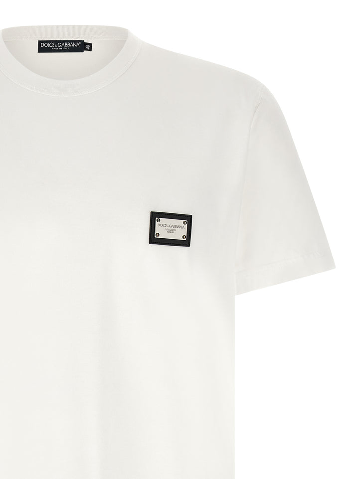 Dolce & Gabbana Logo Plate T-shirt - White | 570bdaa079c4d1aab25999d166e0660845f6756b
