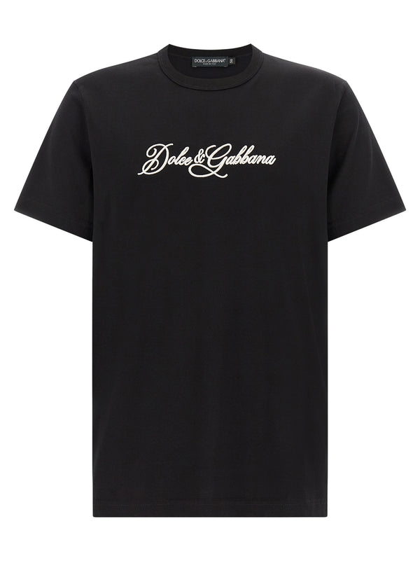 Logo Embroidery T-Shirt Black