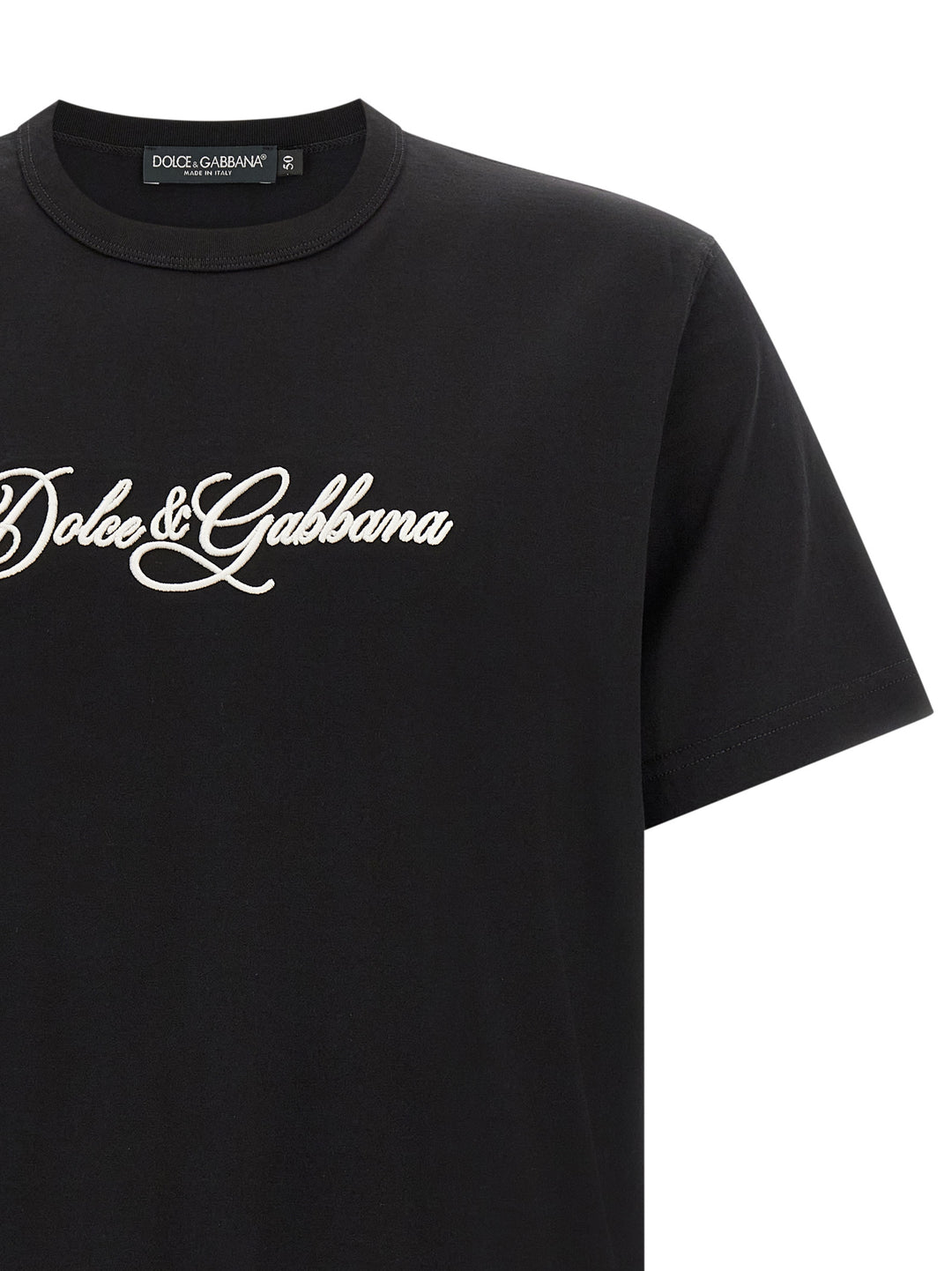 Dolce & Gabbana Logo Embroidery T-shirt - Black | 2bd248835860927ad9462e9a2394e272a2ea6a6e