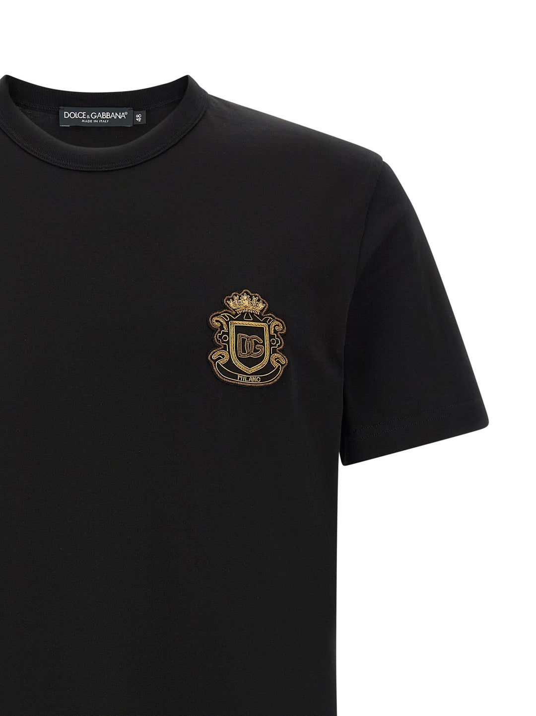 Dolce & Gabbana Heraldic Patch T-shirt - Black | 71f245586ff5b7ff360669c2bafb6a0ac0255799