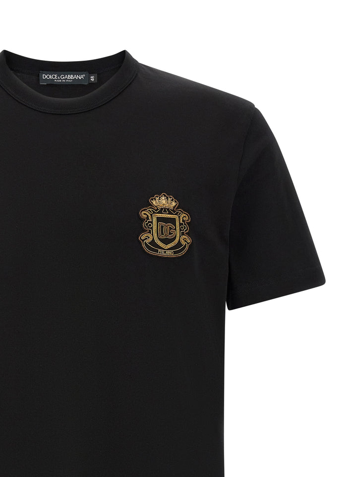 Dolce & Gabbana Heraldic Patch T-shirt - Black | 71f245586ff5b7ff360669c2bafb6a0ac0255799
