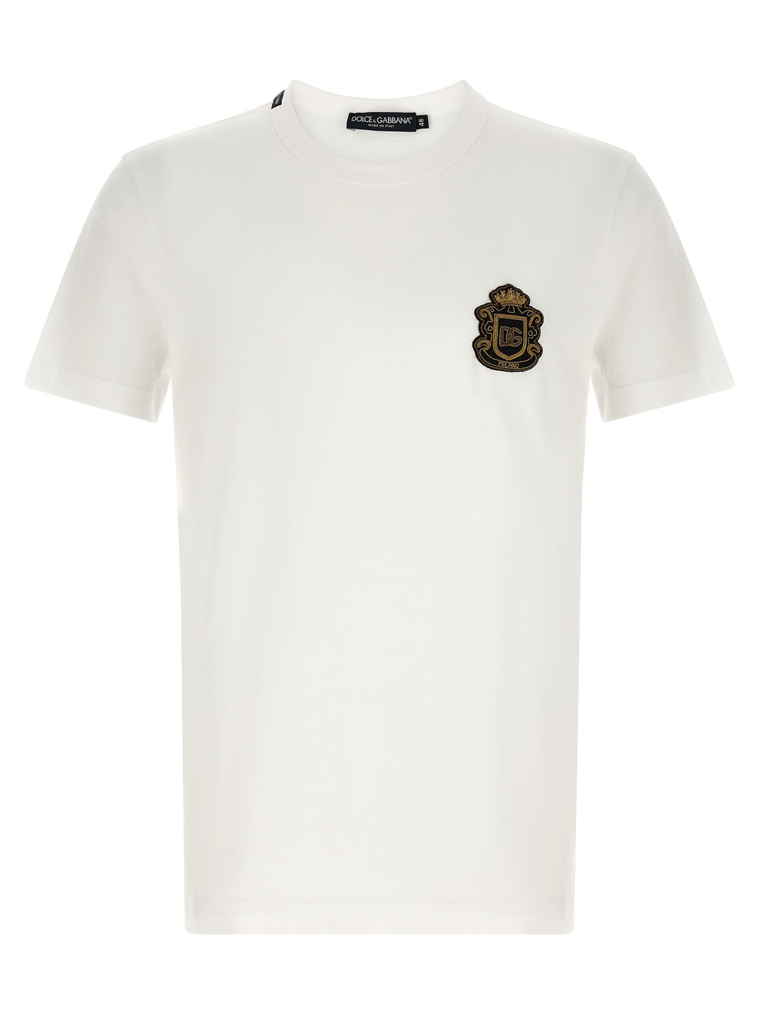 Dolce & Gabbana Heraldic Patch T-shirt - White | 65d94389896e918941784522bd23c46df49800b0