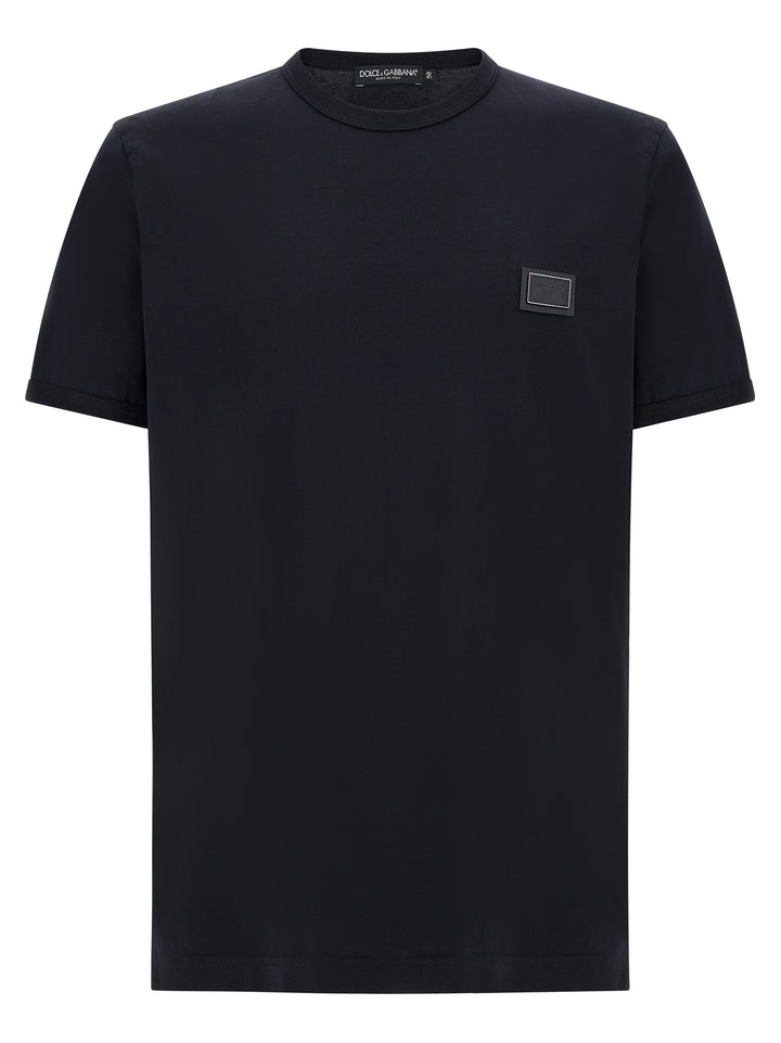 Dolce & Gabbana Metal Plate T-shirt - Blue | 6db6b800c07ba0d1f44e50ca26a4e9f9461374fe