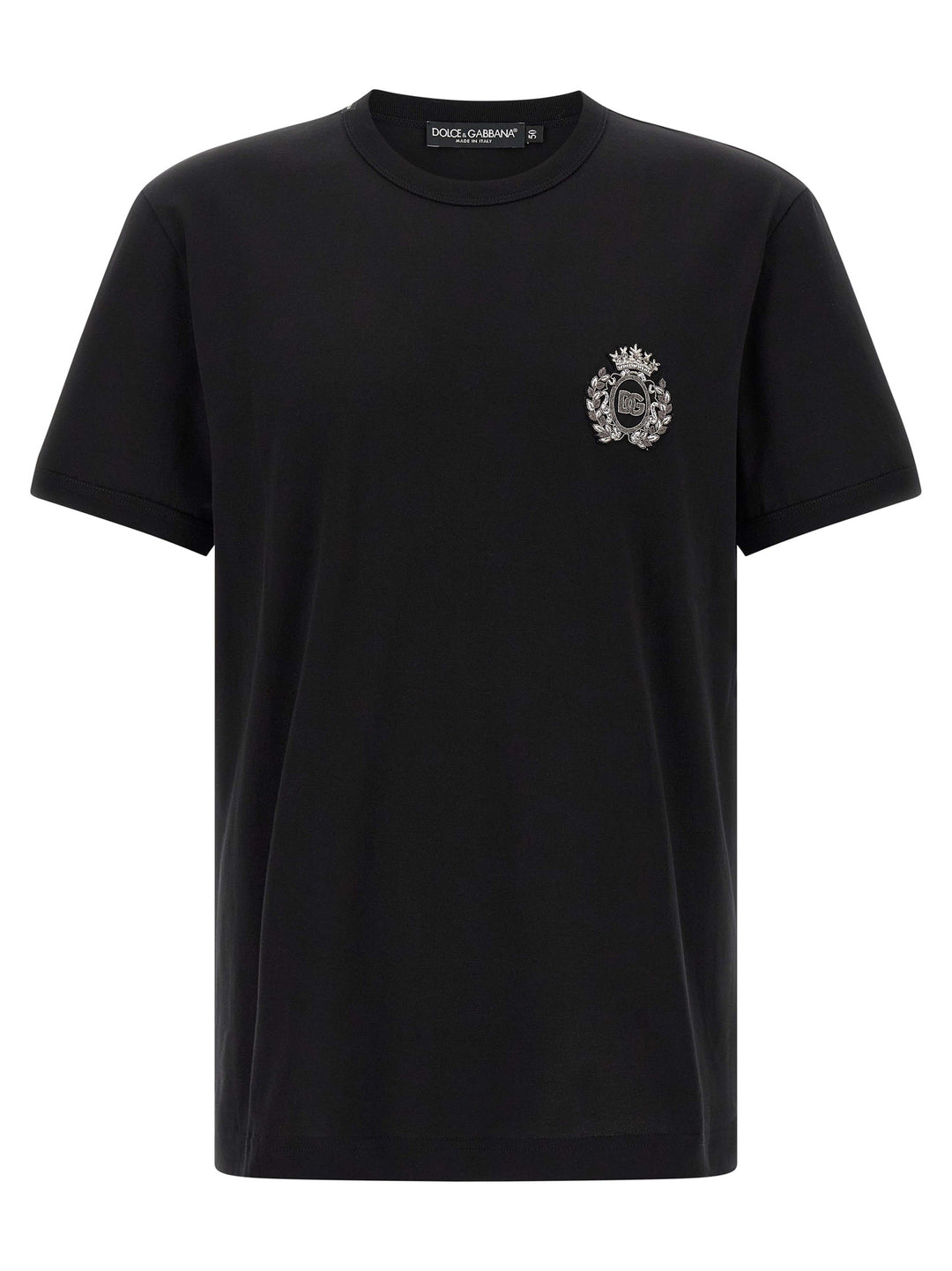 Dolce & Gabbana Heraldic Patch T-shirt - Black | b70e15424f7a085a9a17b0a1e5aad03c34e24779