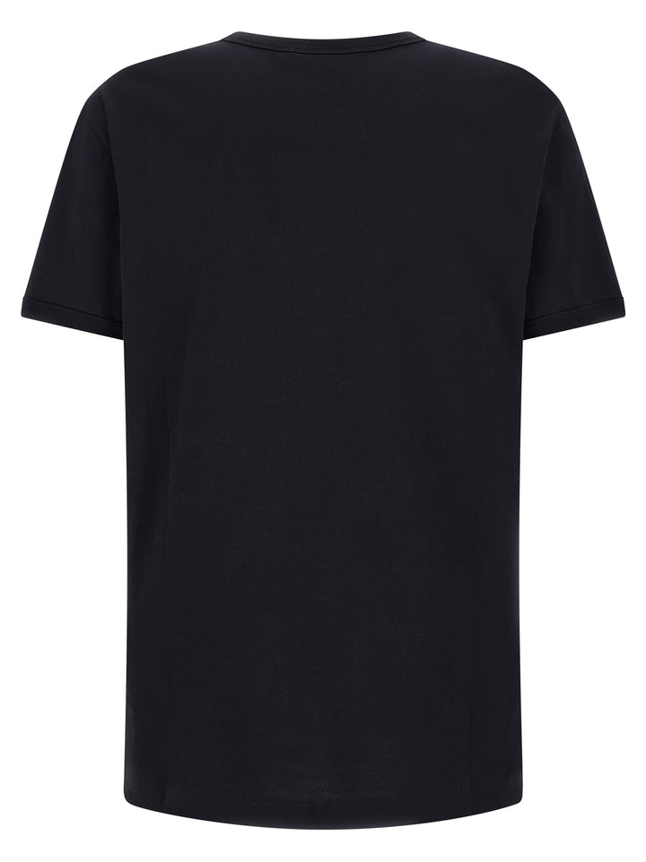 Dolce & Gabbana Logo Patch T-shirt - Blue | b797d6546c40e22069f708ca4121389380857469