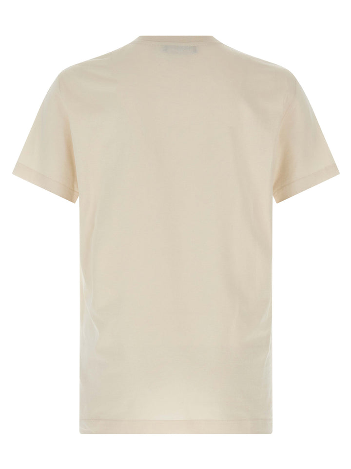 Dolce & Gabbana Double Embroidery T-shirt - Beige | cc046151d624977c9cd51f36cc120f897190c86e