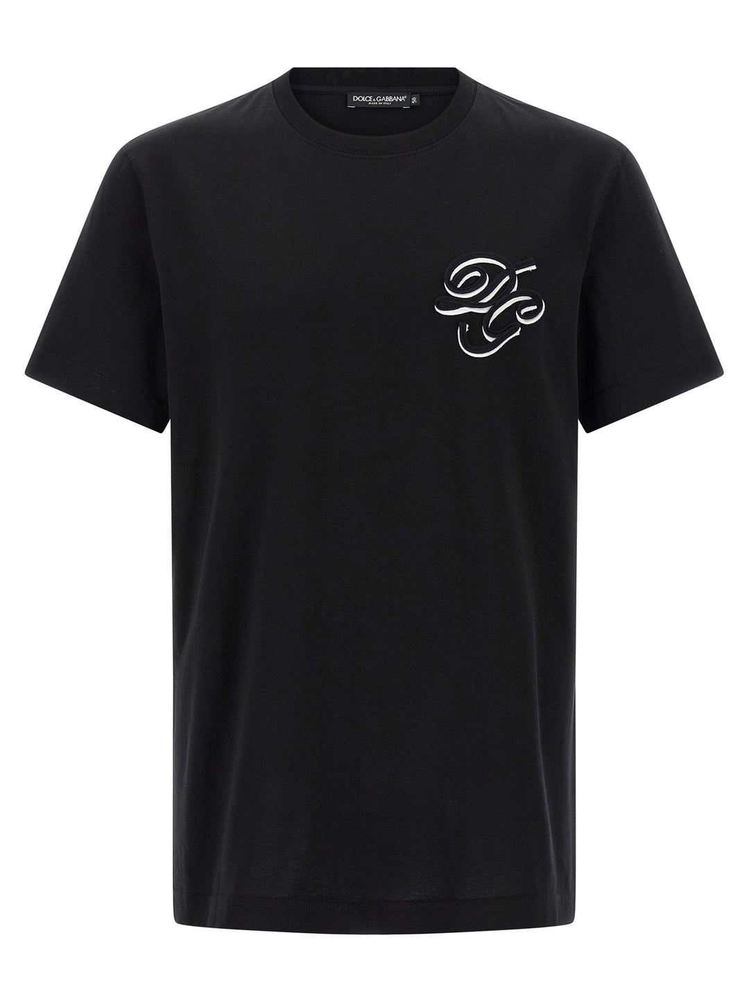 Dolce & Gabbana Double Embroidery T-shirt - Black | 76e39711bf3a3ec425452fbd4fa8fbc46d2d8ac7
